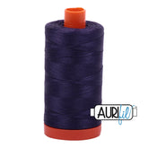 Aurifil Mako Cotton Thread Solid 50WT Cotton Single Spool 1422 yd Ideal for Machine Embroidery, Quilting and Sewing - Dark Dusty Grape